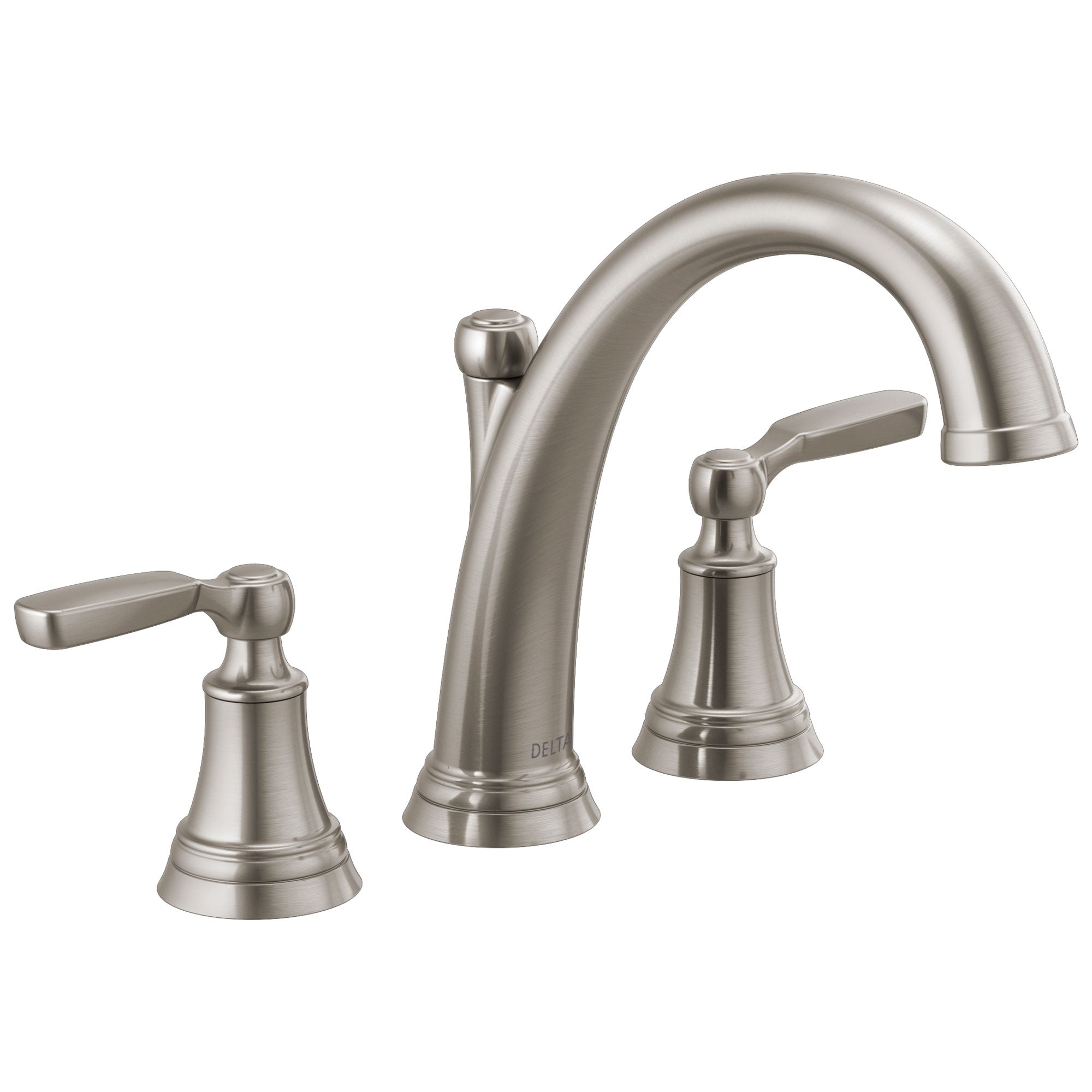 Delta Woodhurst Stainless Steel Finish Roman Tub Filler Faucet Trim Kit (Requires Valve) DT2732SS