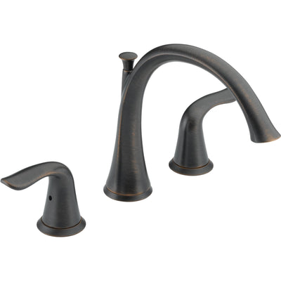 Delta Lahara Venetian Bronze Deck Mount Roman Tub Filler Faucet Trim Kit 337825