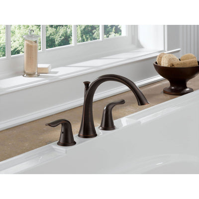 Delta Lahara Venetian Bronze Deck Mount Roman Tub Filler Faucet Trim Kit 337825