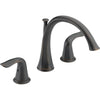 Delta Lahara Venetian Bronze Deck Mount Roman Tub Filler Faucet with Valve D898V