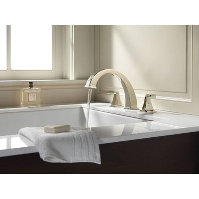 Delta Dryden Polished Nickel Finish Roman Tub Filler Faucet INCLUDES Valve and Lever Handles D1099V