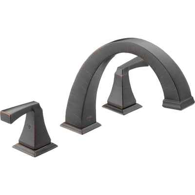 Delta Dryden Modern Venetian Bronze Roman Tub Filler Faucet Trim Kit 457121