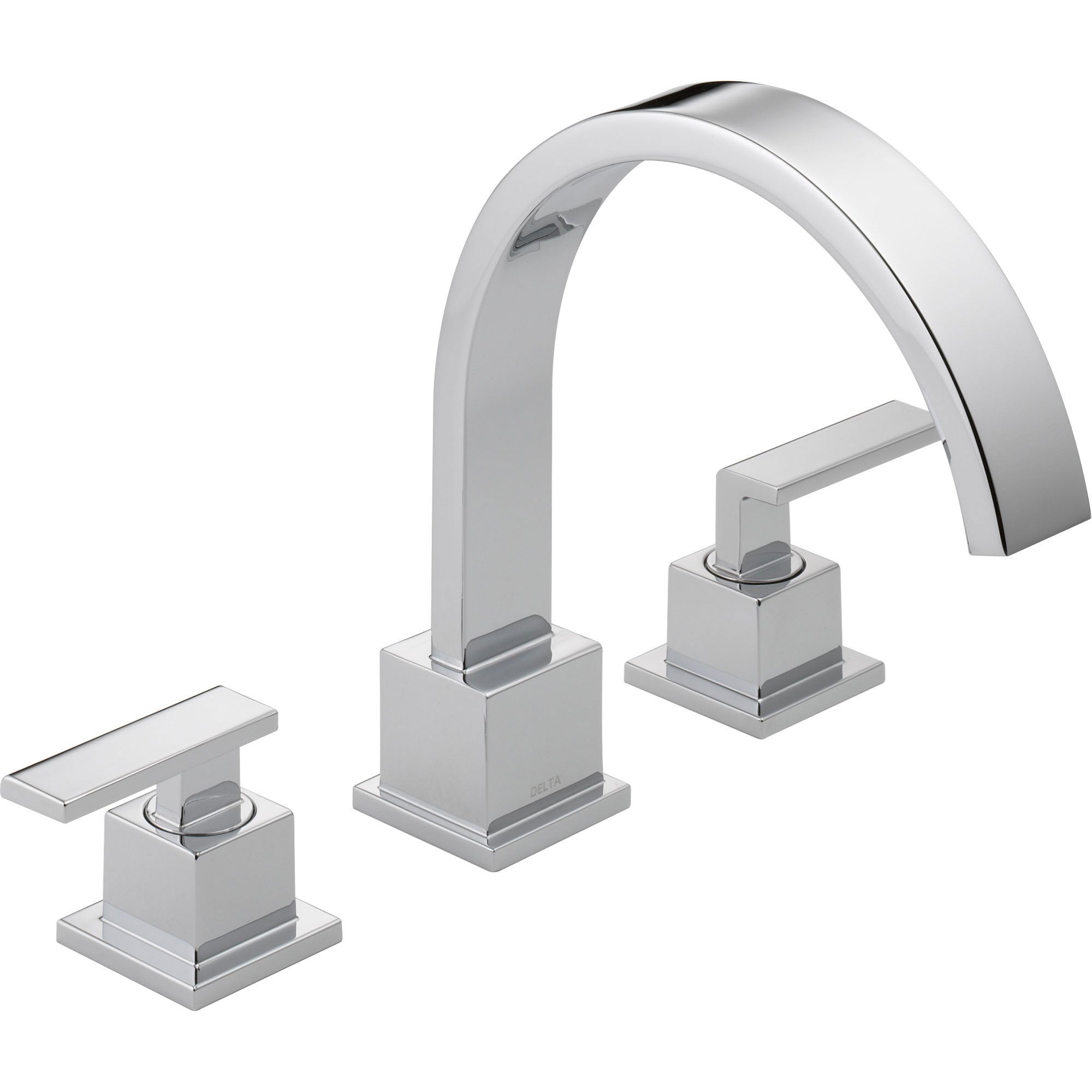 Delta Vero Modern Chrome 2-Handle Roman Tub Filler Faucet Trim Kit 521906