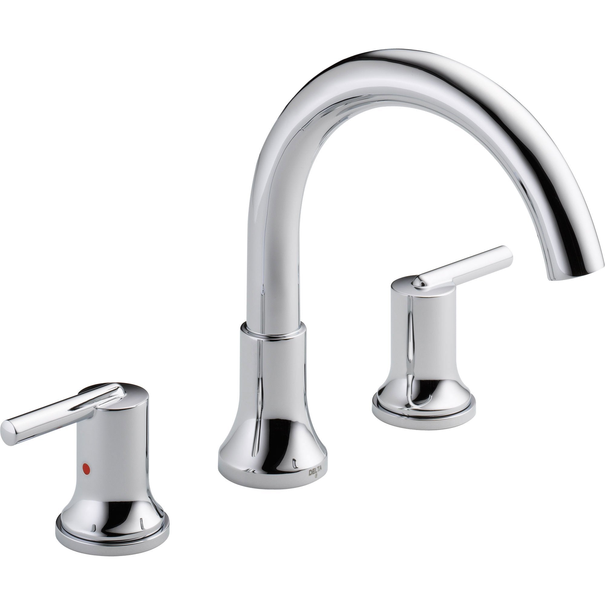 Delta Trinsic Modern Chrome 2-Handle Roman Tub Filler Faucet Trim Kit 590152