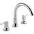 Delta Trinsic Modern Chrome 2-Handle Roman Tub Filler Faucet Trim Kit 590152