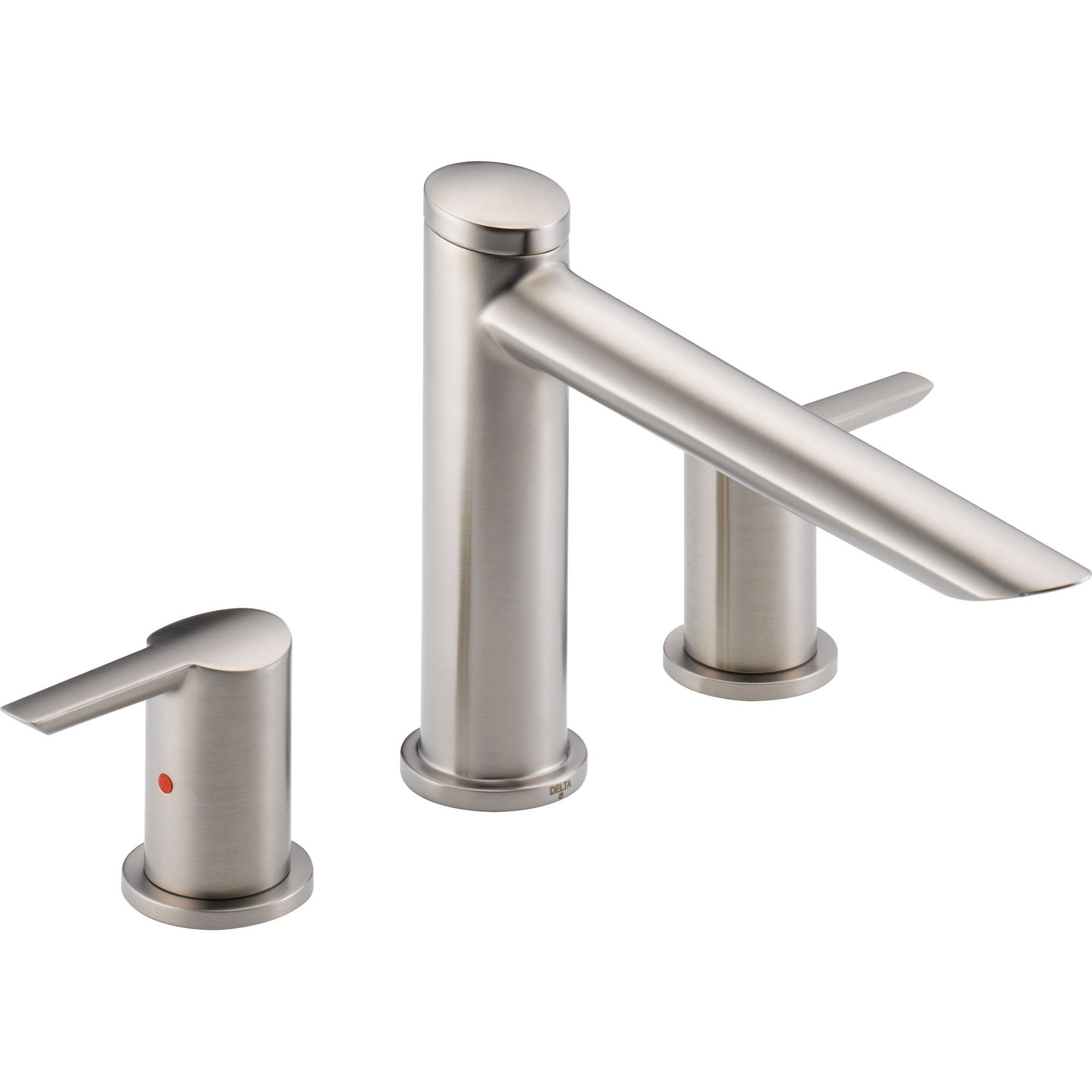 Delta Compel Modern Stainless Steel Finish Roman Tub Filler Faucet Trim 584058