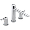 Delta Compel Modern Chrome 2-Handle Roman Tub Filler Faucet Trim Kit 584056