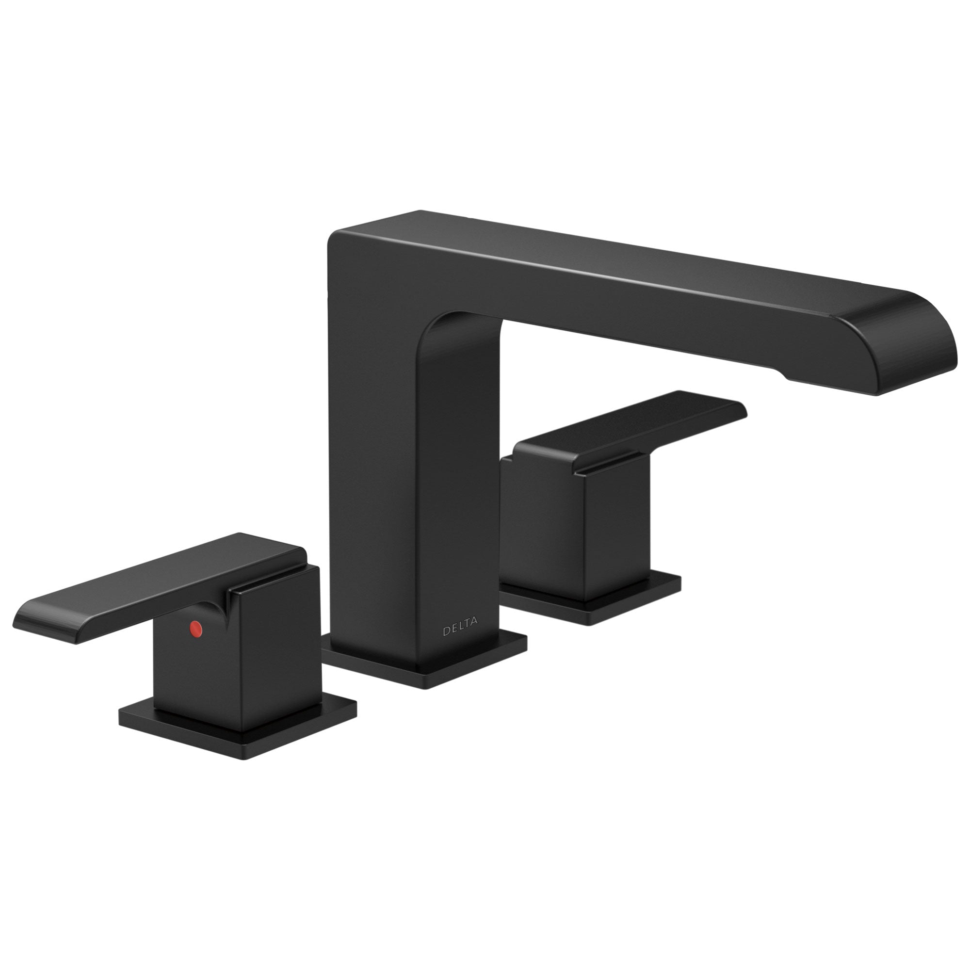 Delta Ara Matte Black Finish 2-Handle Roman Tub Filler Faucet Trim Kit (Requires Valve) DT2767BL