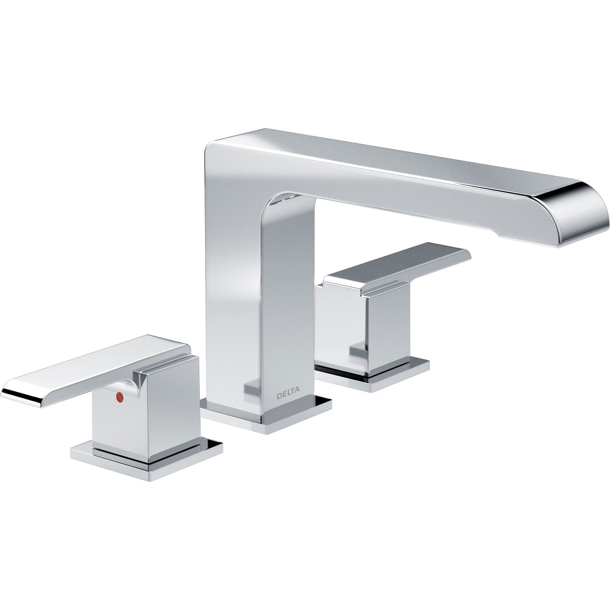 Delta Ara Modern Chrome Roman Tub Filler Faucet INCLUDES Valve and Lever Handles D1091V