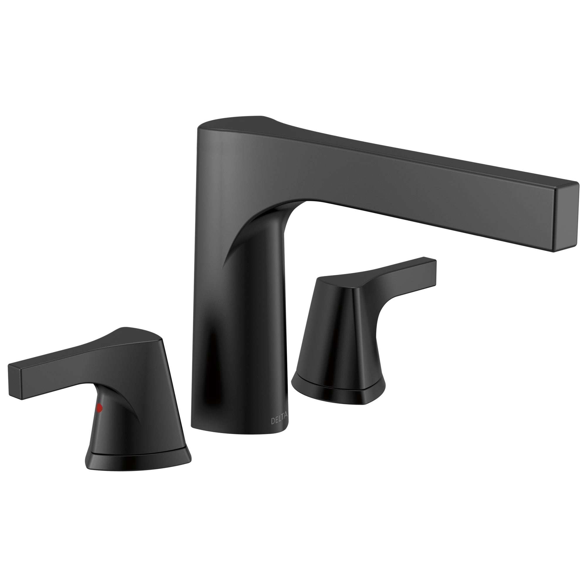 Delta Zura Matte Black Finish 3-hole Roman Tub Filler Faucet Trim Kit (Requires Valve) DT2774BL