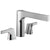 Delta Zura Collection Modern Chrome Finish 3-Hole Roman Tub Filler Faucet Trim Kit (Requires Rough-in Valve) 743933