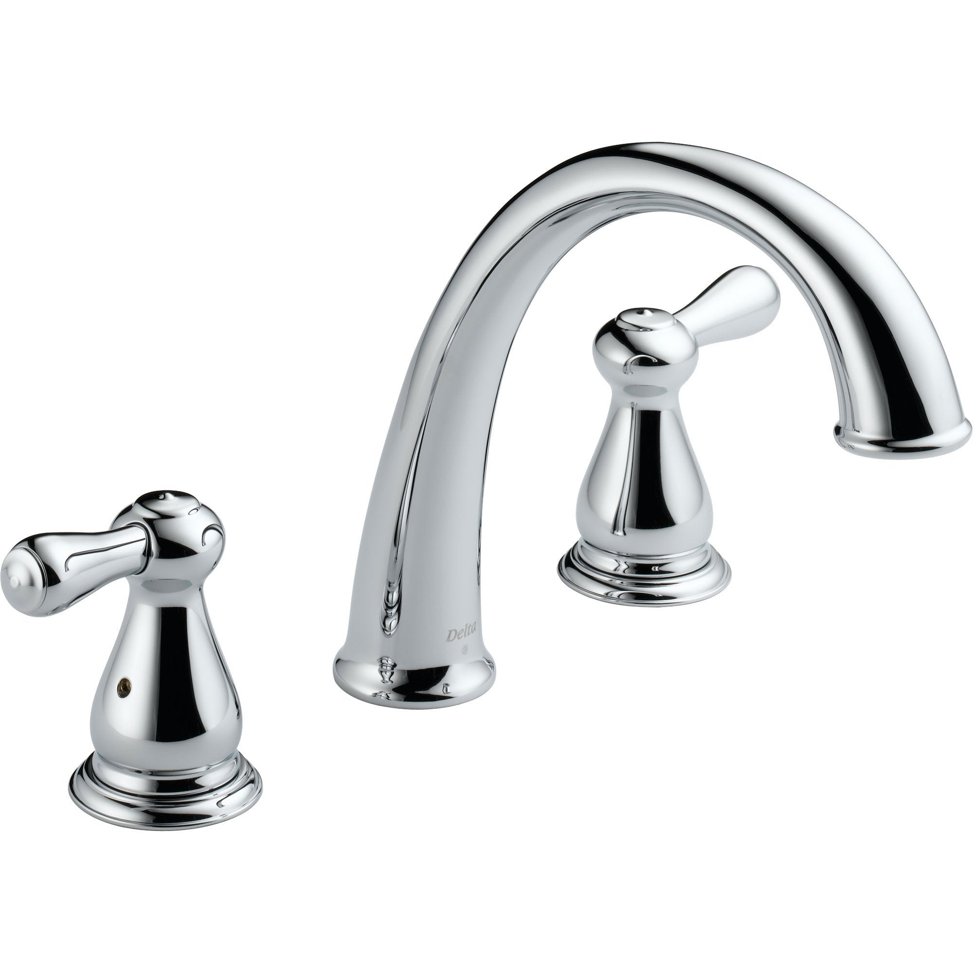 Delta Leland 2-Handle Widespread Chrome Roman Tub Faucet with Valve D914V