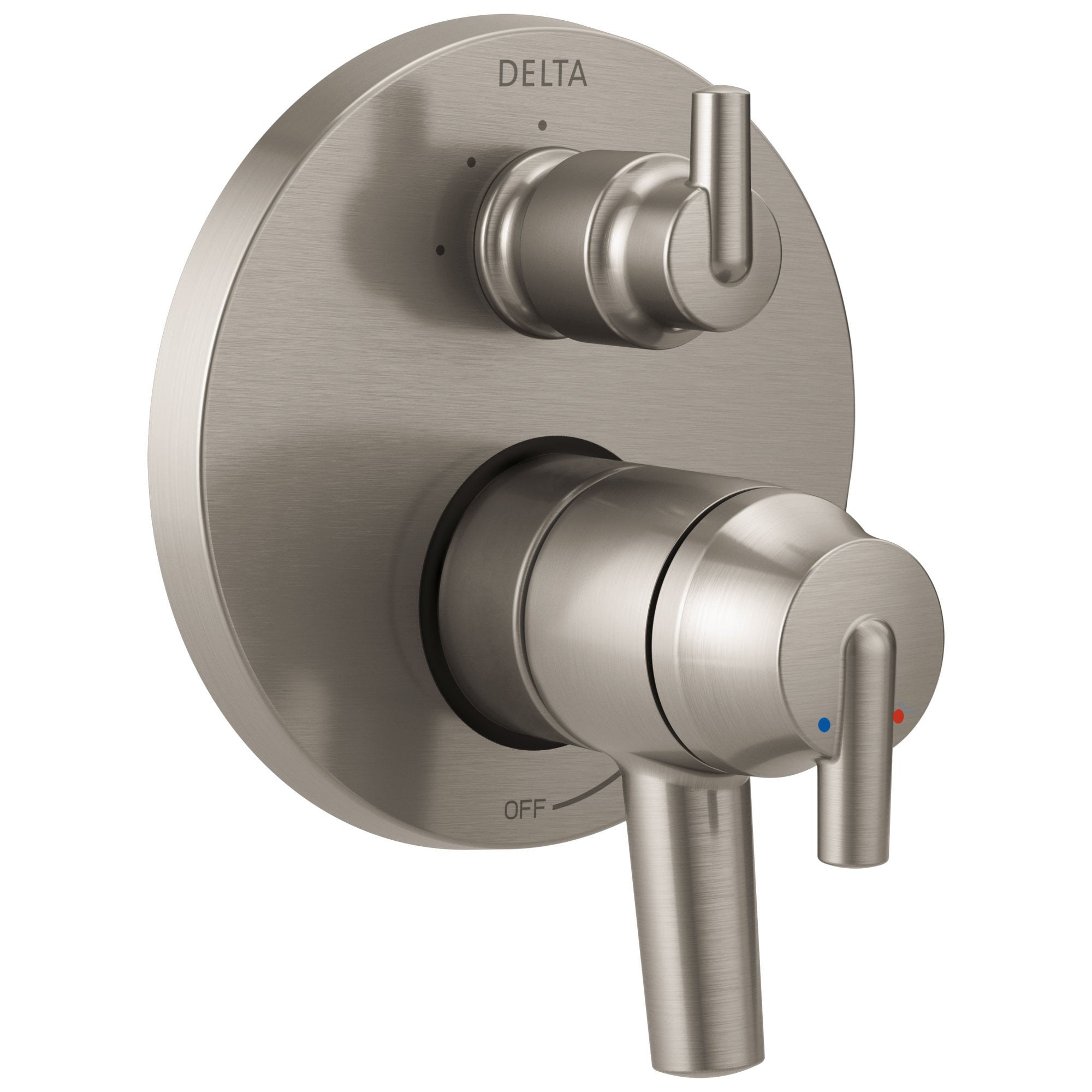 Delta Trinsic Collection Stainless Steel Finish Shower Faucet Control Handle with 3-Setting Integrated Diverter Trim (Requires Valve) DT27859SS