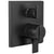 Delta Ara Matte Black Finish Angular Modern Monitor 17 Series Shower Control Trim Kit with 3-Setting Integrated Diverter (Requires Valve) DT27867BL