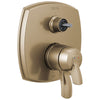 Delta Stryke Champagne Bronze Finish 17 Series Integrated 3-Function Diverter Shower Control Trim Kit Less Diverter Handle (Requires Valve) DT27876CZLHP