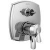 Delta Stryke Chrome Finish 17 Series Integrated 3-Function Diverter Shower Control Trim Kit Less Diverter Handle (Requires Valve) DT27876LHP