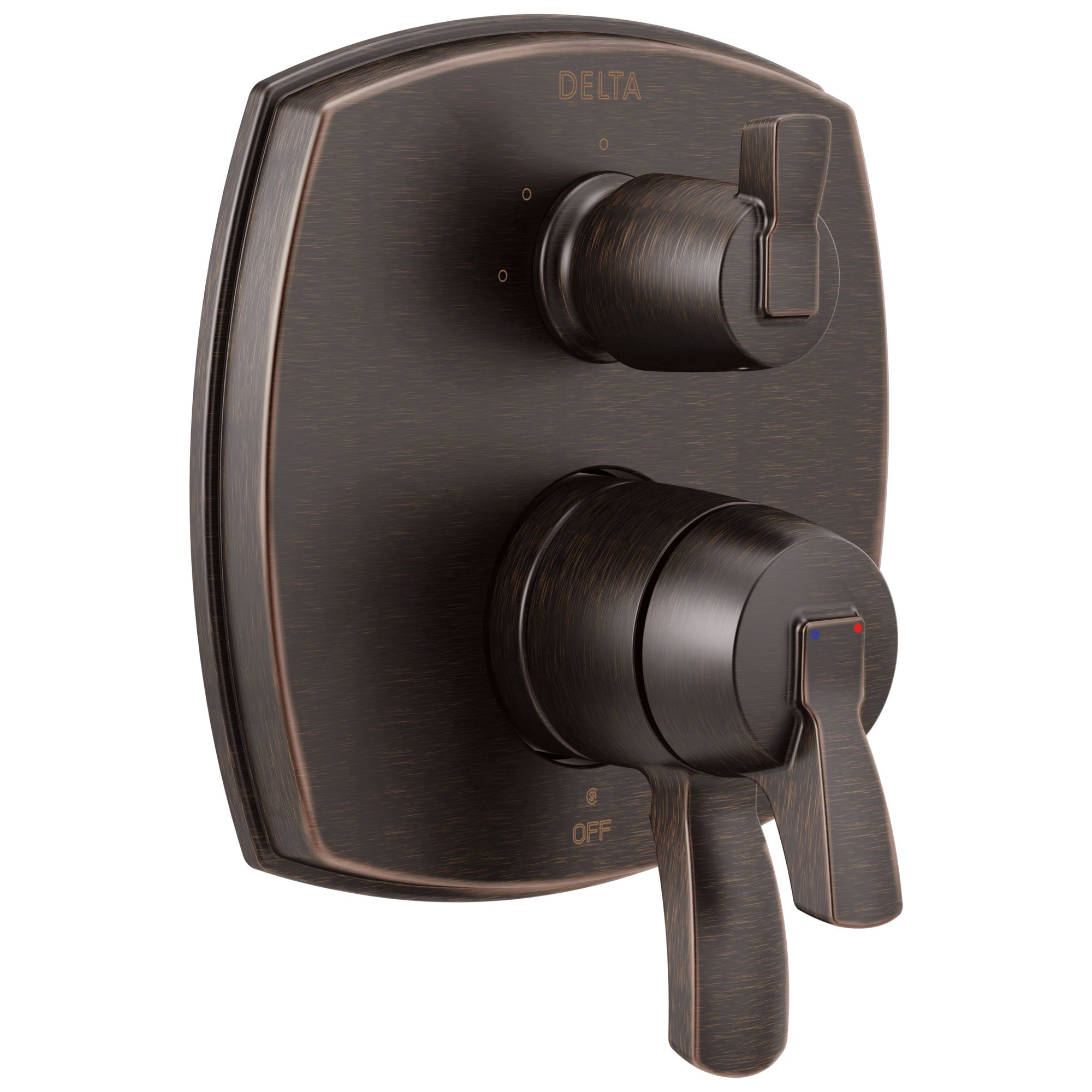 Delta Stryke Venetian Bronze Finish 17 Series Integrated 3-Function Lever Handle Diverter Shower System Control Includes Valve and Handles D3142V