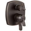 Delta Stryke Venetian Bronze Finish 17 Series Integrated 3-Function Cross Handle Diverter Shower System Control Includes Valve and Handles D3726V