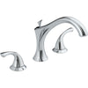 Delta Addison 2-Handle Widespread Chrome Roman Tub Faucet with Valve D919V