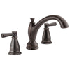 Delta Linden Collection Venetian Bronze Finish Widespread Roman Tub Filler Faucet COMPLETE ITEM Includes Rough-in Valve D2161V