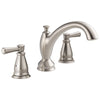 Delta Linden Collection Stainless Steel Finish Widespread Roman Tub Filler Faucet Trim Kit (Rough-in Valve Sold Separately) DT2793SS