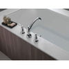 Delta Linden Collection Chrome Finish Widespread Roman Tub Filler Faucet COMPLETE ITEM Includes Rough-in Valve D2162V