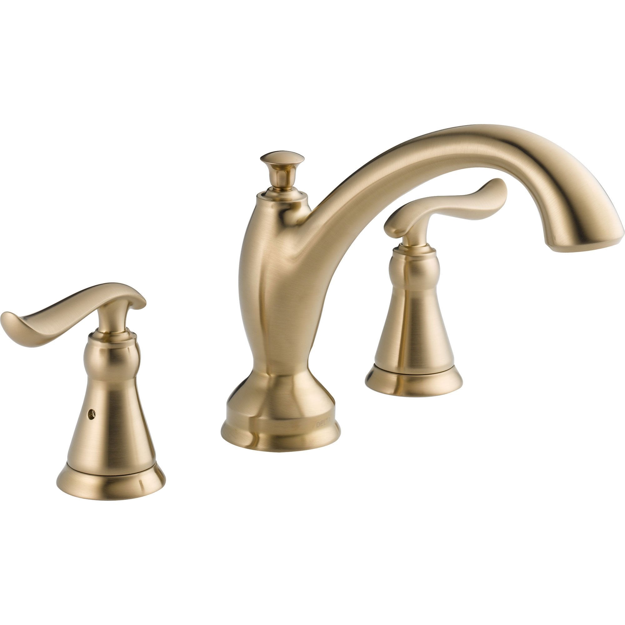 Delta Linden Champagne Bronze Deck Mount Roman Tub Filler Faucet Trim Kit 555623