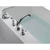 Delta Linden 2-Handle Widespread Chrome Roman Tub Faucet with Valve D923V