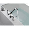 Delta Linden 2-Handle Widespread Chrome Roman Tub Faucet Trim Kit 555622