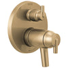 Delta Trinsic Champagne Bronze Finish Contemporary TempAssure 17T Series Shower Control Trim Kit with 3-Setting Integrated Diverter (Requires Valve) DT27T859CZ