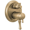 Delta Cassidy Champagne Bronze Finish Traditional TempAssure 17T Series Shower Control Trim Kit with 3-Setting Integrated Diverter (Requires Valve) DT27T897CZ