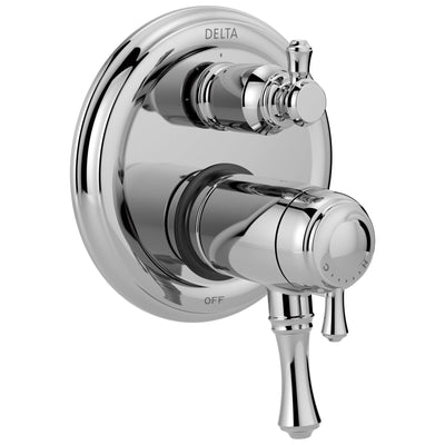 Delta Cassidy Chrome Thermostatic TempAssure 17T Shower Faucet Control with 3-Setting Integrated Diverter Includes Trim Kit and Valve without Stops D2128V