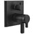 Delta Pivotal Matte Black Finish TempAssure 17T Series Shower Control Trim Kit with 3-Setting Integrated Diverter (Requires Valve) DT27T899BL