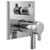 Delta Pivotal Chrome Finish TempAssure 17T Series Shower Control Trim with 6-Setting Integrated Diverter (Requires Valve) DT27T999