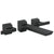 Delta Pivotal Matte Black Finish Two-Handle Wall Mount Bathroom Faucet Trim Kit (Requires Valve) DT3599LFBLWL