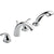 Delta Classic Ledge-Mount Chrome Roman Tub Faucet with Hand Shower Trim 586333