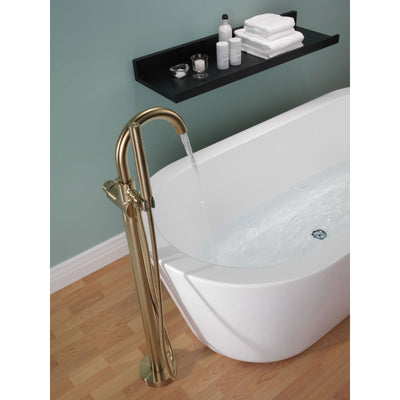 Delta Trinsic Champagne Bronze Floor Mount Freestanding Tub Filler Trim 637071