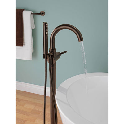 Delta Trinsic Venetian Bronze Floor Mount Freestanding Tub Filler w/Valve D933V