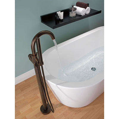 Delta Trinsic Venetian Bronze Floor Mount Freestanding Tub Filler w/Valve D933V