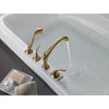 Delta Addison Champagne Bronze Roman Tub Faucet with Hand Shower and Valve D883V