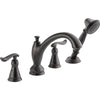 Delta Linden Venetian Bronze Roman Tub Faucet with Hand Shower Trim Kit 555630