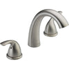 Delta Classic Deck Mount Stainless Steel Finish Roman Tub Faucet Trim 593565