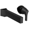 Delta Zura Matte Black Finish Single Handle Wall Mount Bathroom Sink Faucet Trim Kit (Requires Valve) DT574LFBLWL