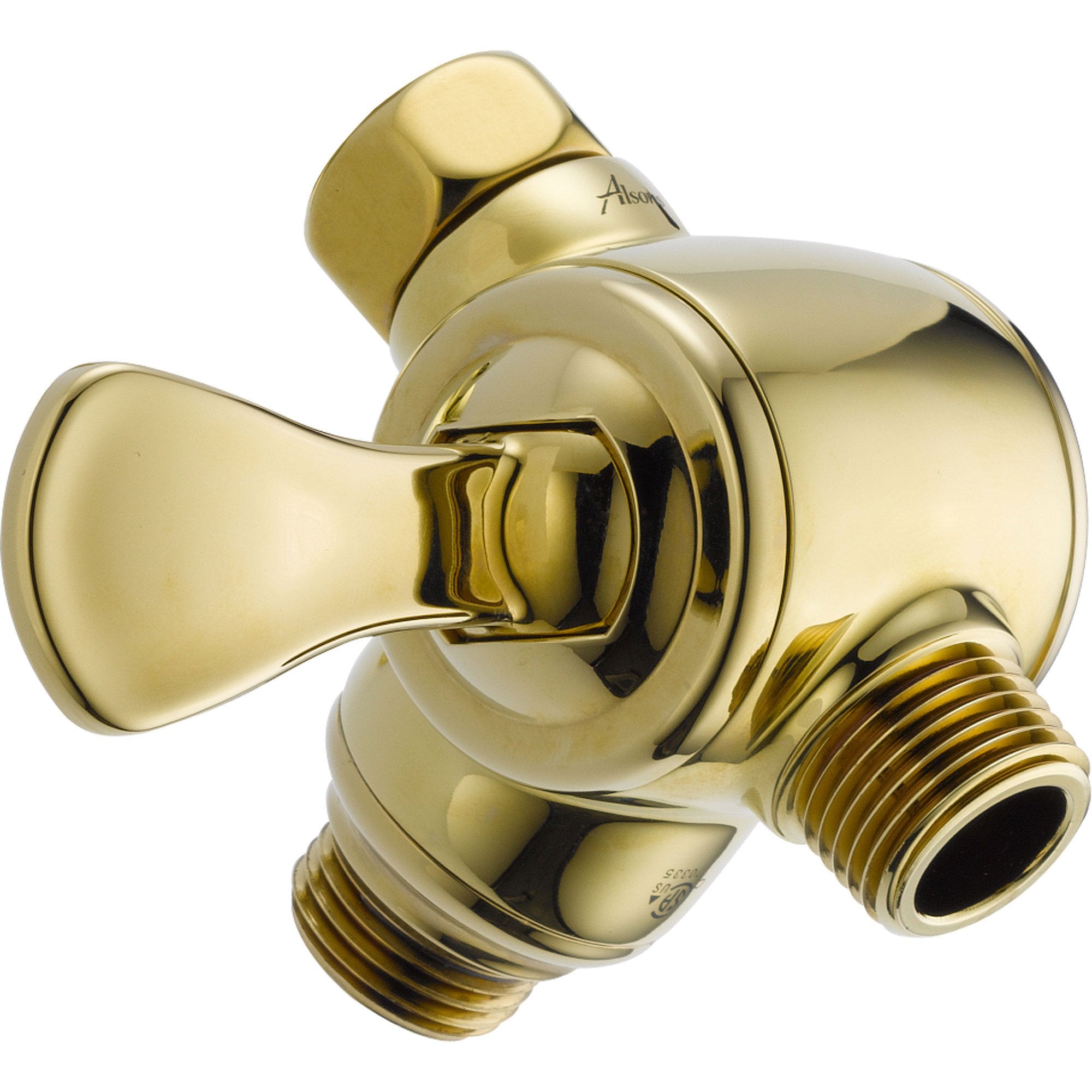 Delta 3-Way Shower Arm Diverter for Handshower in Polished Brass 561346