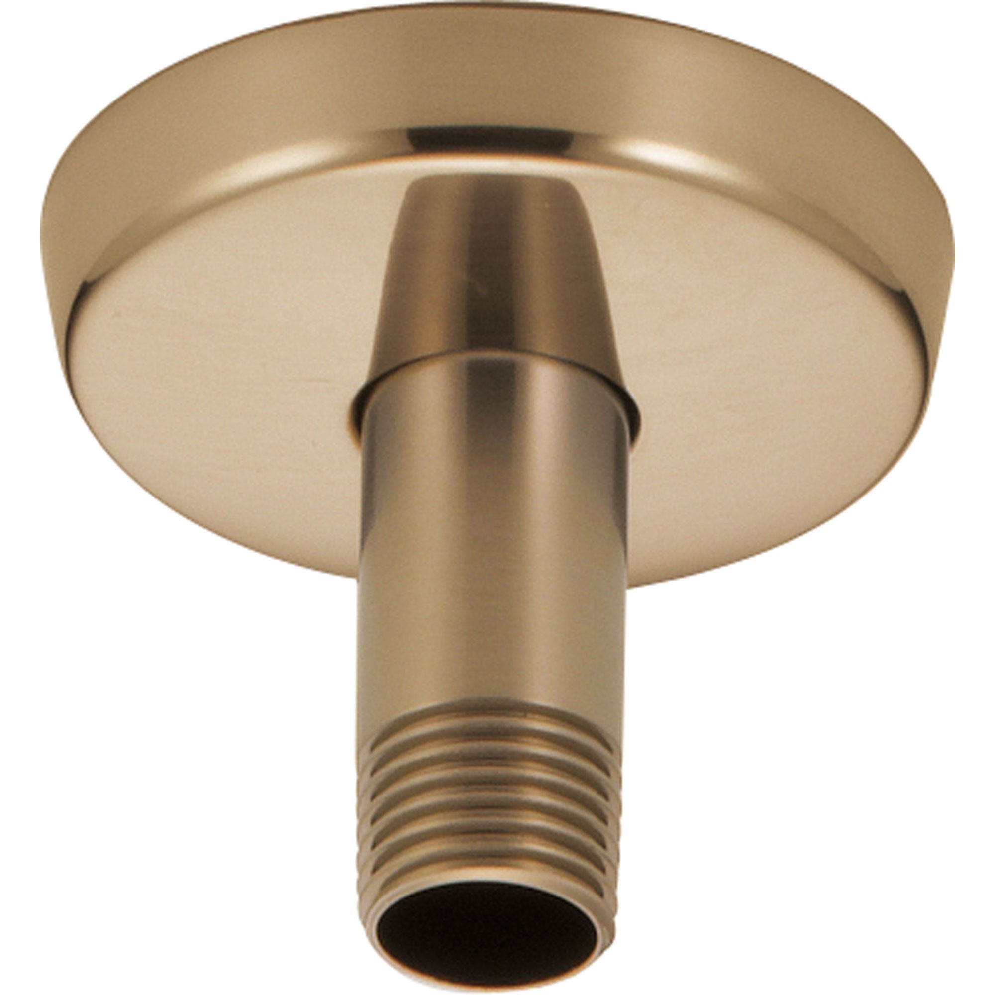 Delta Champagne Bronze 3 inch Short Ceiling Mount Shower Arm and Flange 617396