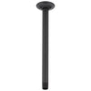 Delta Matte Black Finish 14" Ceiling Mount Shower Arm & Flange DU4998BL