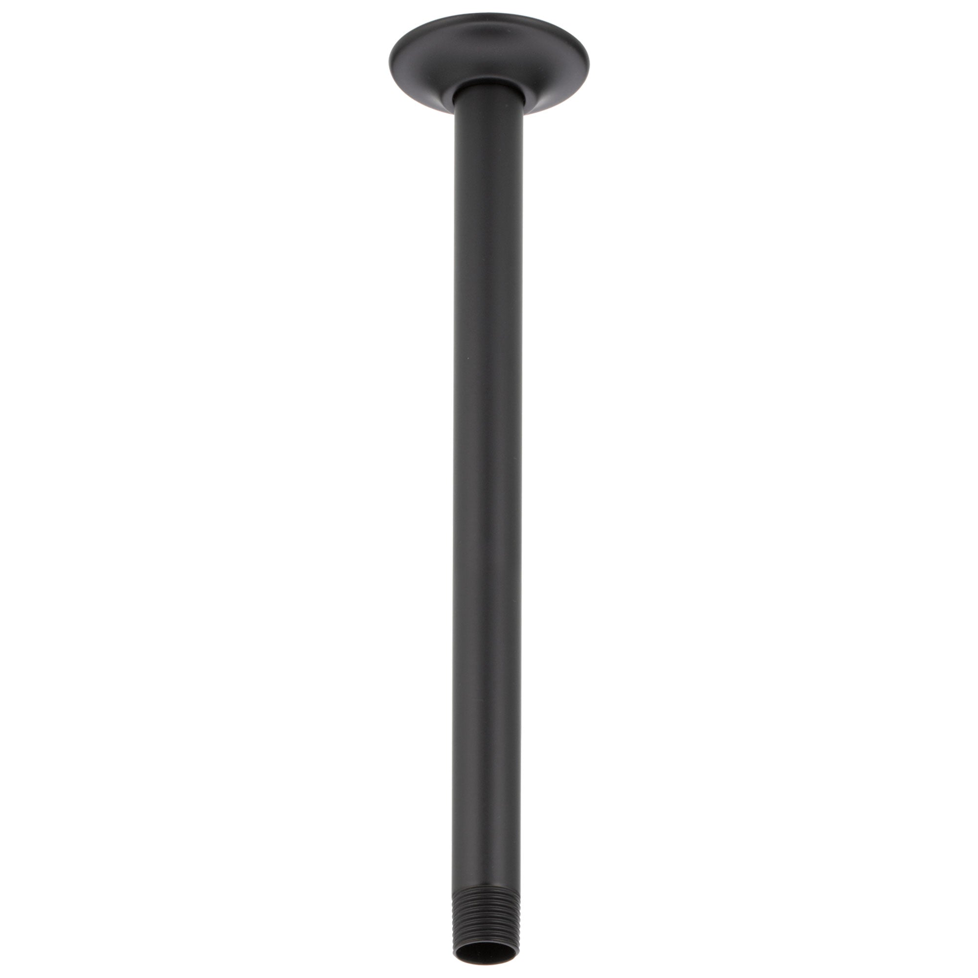 Delta Matte Black Finish 14" Ceiling Mount Shower Arm & Flange DU4998BL