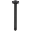 Delta Matte Black Finish 10" Ceiling Mount Shower Arm & Flange DU4999BL