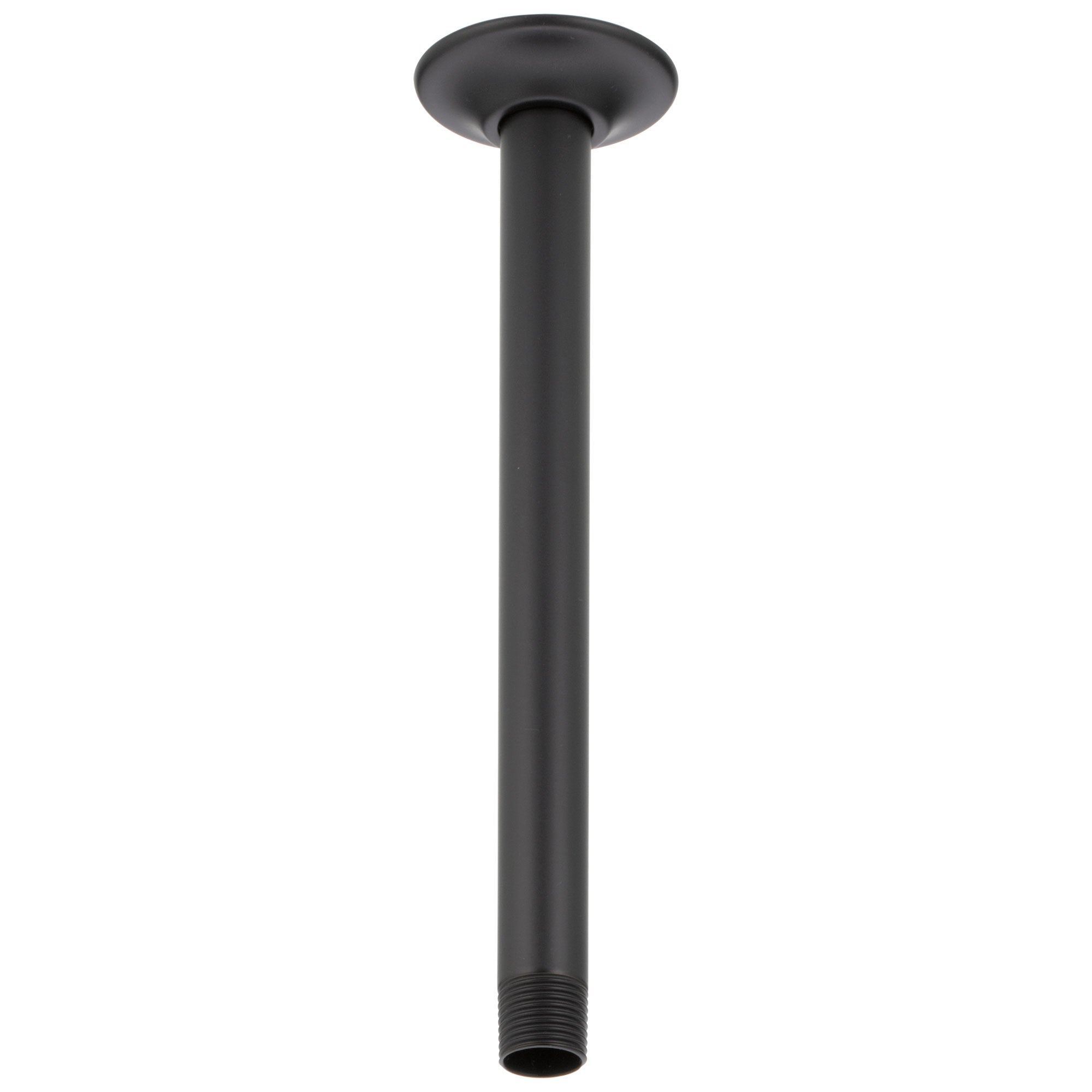 Delta Matte Black Finish 10" Ceiling Mount Shower Arm & Flange DU4999BL